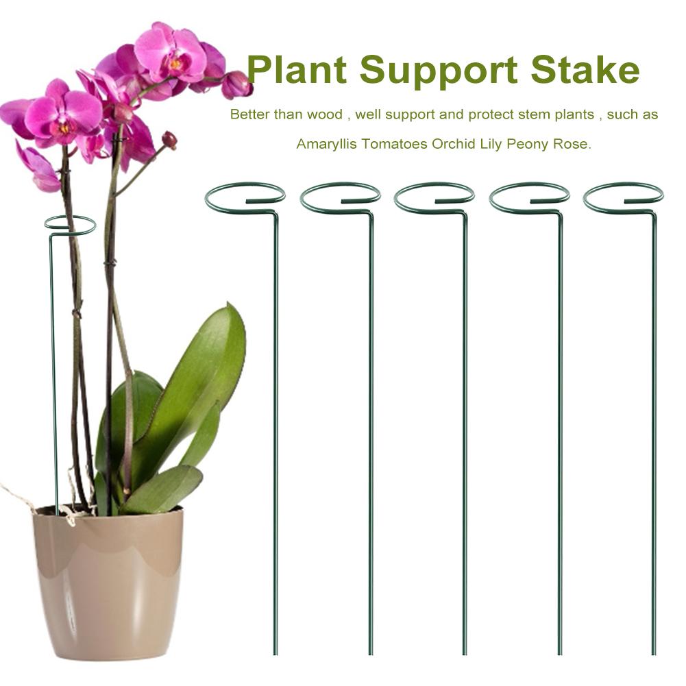 Garden Flower Support Plant Support Stakes Plant Stem Flower Support For Flowers Orchid Peony Rose And More 5PCS