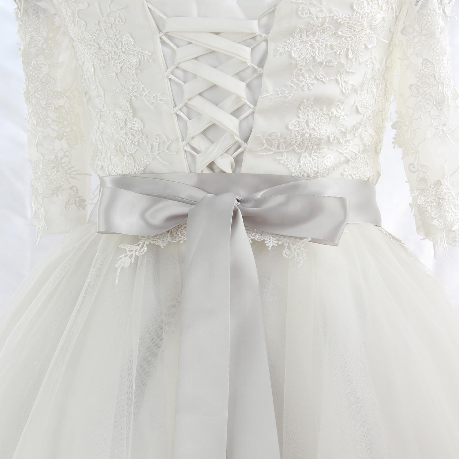 Trouwjurk Riem Strass Riem Bruids Riem Vrouwen Riem Strass Parel Riem Bruiloft Accessoires: light  gray