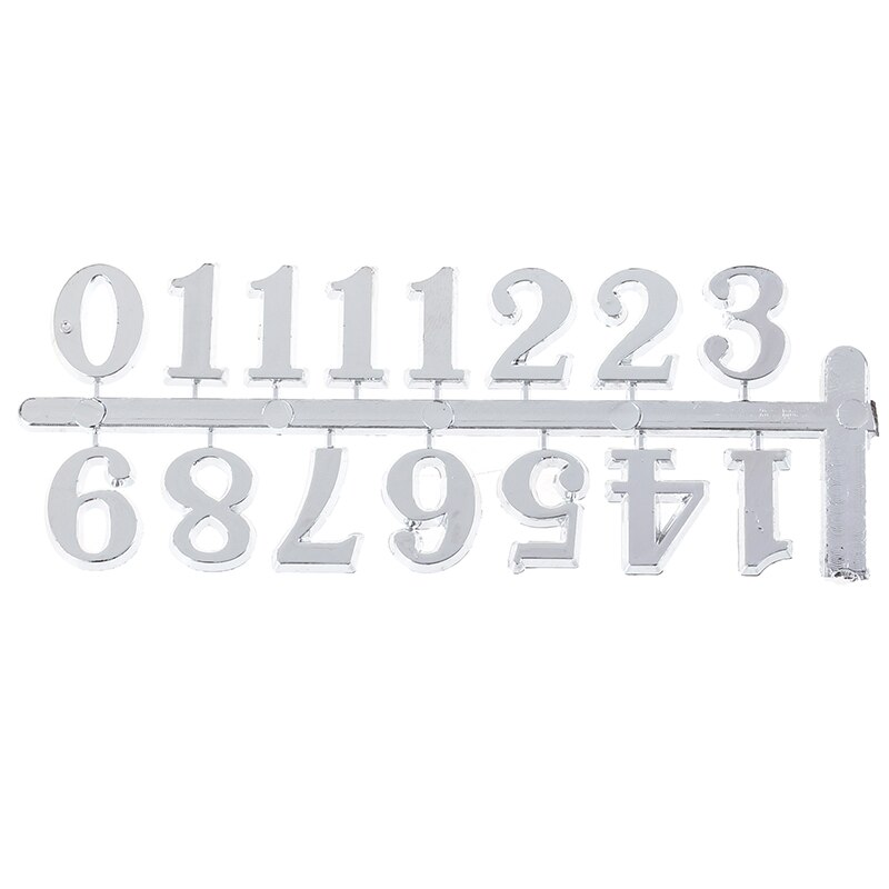 DIY Clock Digital Parts Numerals Restore Ancient Ways Digital Accessories Quartz Clock Movement For Clock Repair 1PC: Silver