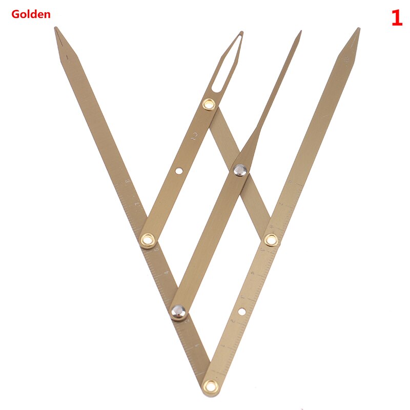 1pcs Stainless steel Golden Ratio Calipers Eyebrow Microblading Permanent Makeup Measure Tool Mean Golden Eyebrow Divider: A1