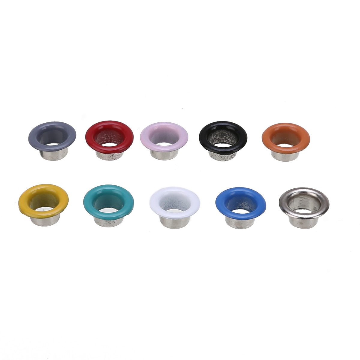 300pcs/set 5mm Metal Multicolor Eyelets Punch Kit with with Punch Hole Die Hand Knocking Tools DIY for Clothes Leather Shoes Hat