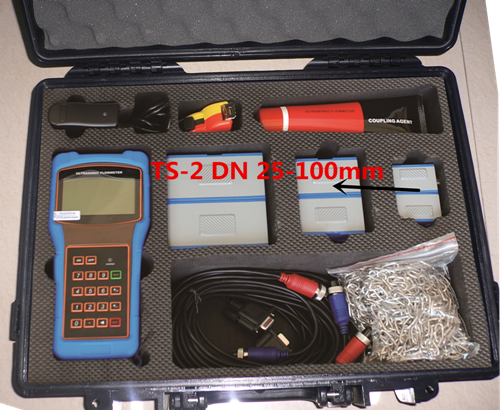 TUF-2000H Portable Liquid Flow Meter Ultrasonic Flowmeter with TS-2 Sensor for Pipe DN25-100mm