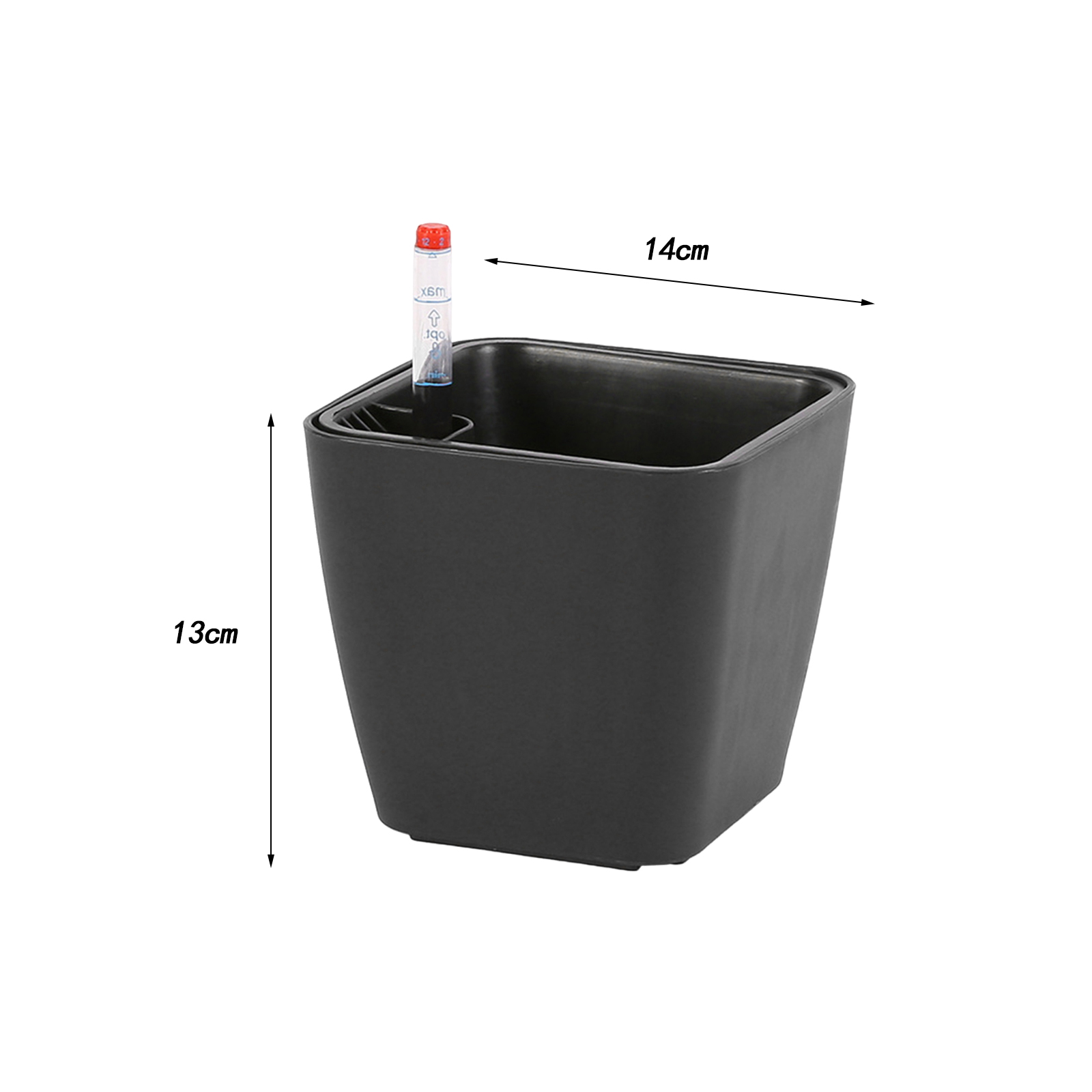 5 Waterniveau-indicatoren Voor Planten – 22,8 Cm, Met Rode Vlotter, Voor Kamerplanten, Hydrocultuur En Balkonbakken