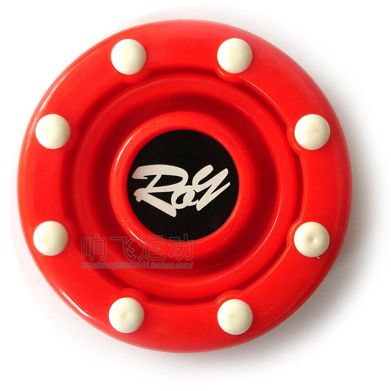 1 st 7.5*2.5cm 8 färger hockeypuck is inomhus rullfälthockeypuckar sportutrustning bollar: Röd