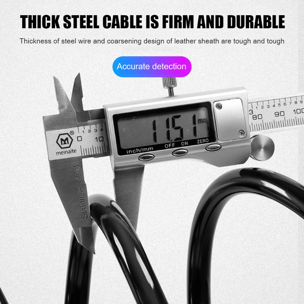 Candado para bicicleta MTB, seguridad antirrobo de 1,2 m, candados para cables de acero para bicicletas, elementos de reparación antiresistencia para exteriores para ciclismo occidental