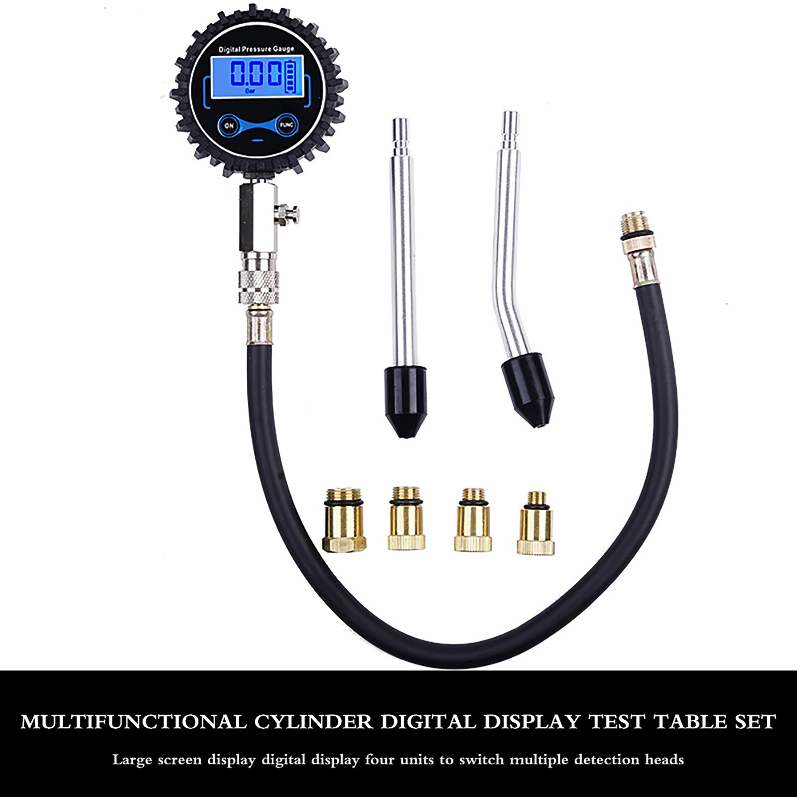 Alight Tools Motor Compressie Tester Kit Benzine Brandstof Cilinder drukmeter Automotive Gauge Tool Set