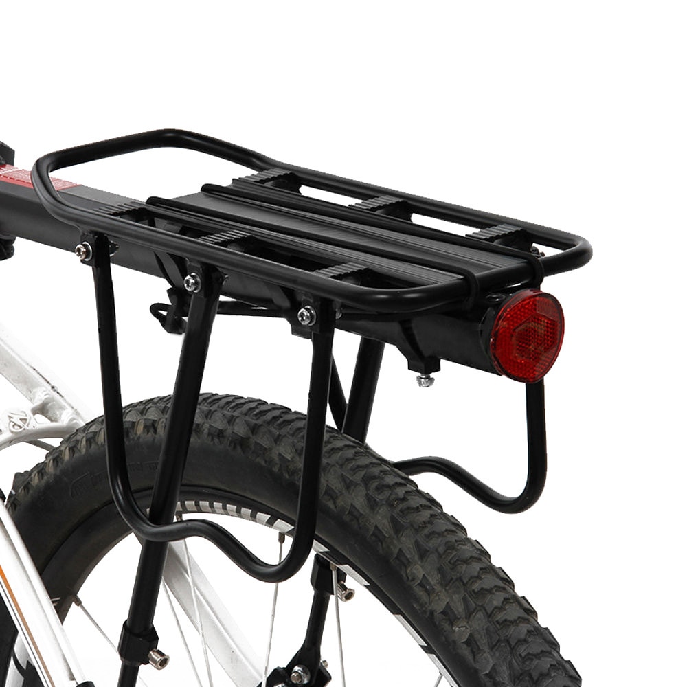 Cykelbagagebærer fragt bageste reolhylde cykelstolpe taskeholder stativcykler med monteringsværktøj cykellastbeslag