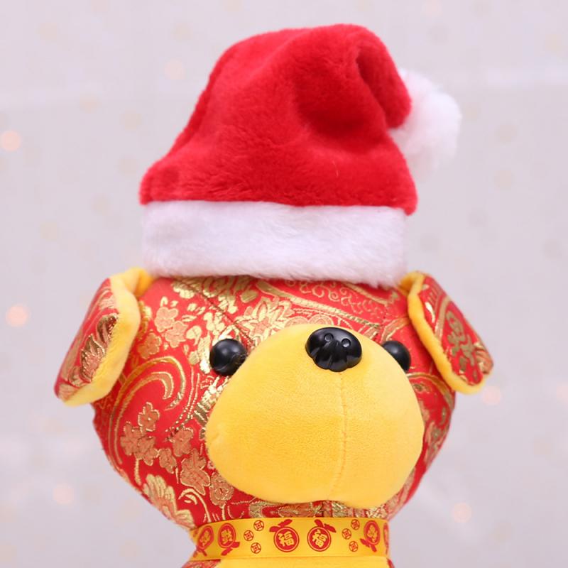 Sombrero de Papá Noel para perros y gatos, gorro de Papá Noel de para disfraz de Mascota de Año , gorro de Gatos de Navidad, suministros de decoración para perro, 1 ud.