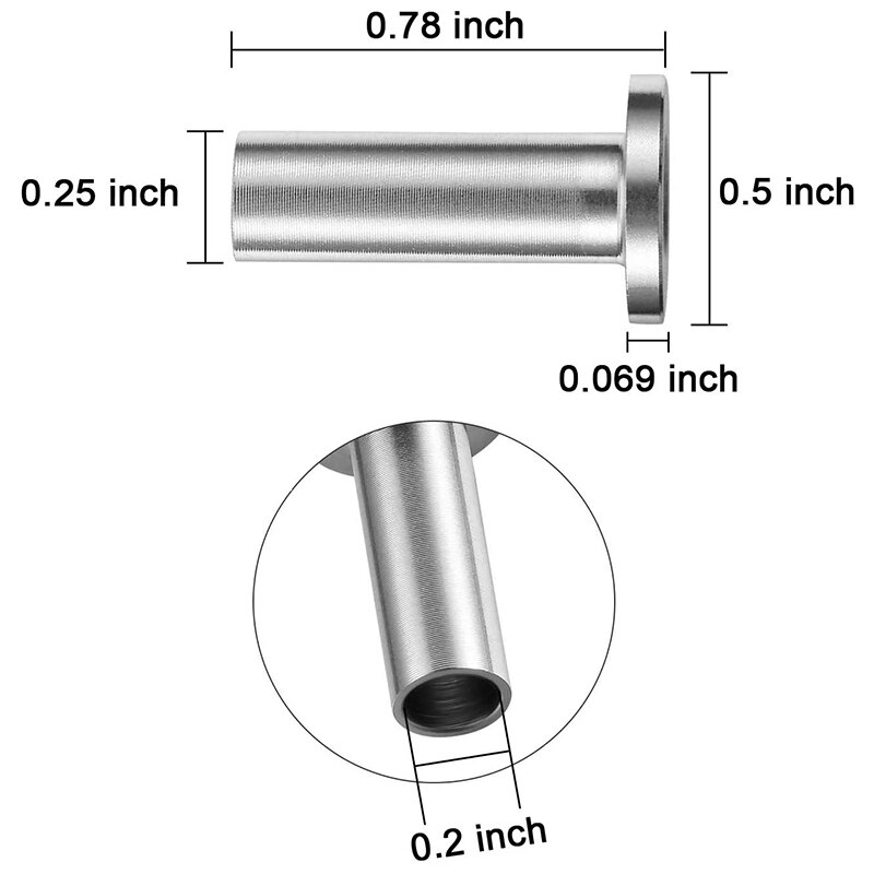 110 stk beskyttelseshylser for 1/8 tommers dekk kabelrekkverk tre stolpebeskytter med borekrone diy balustrade