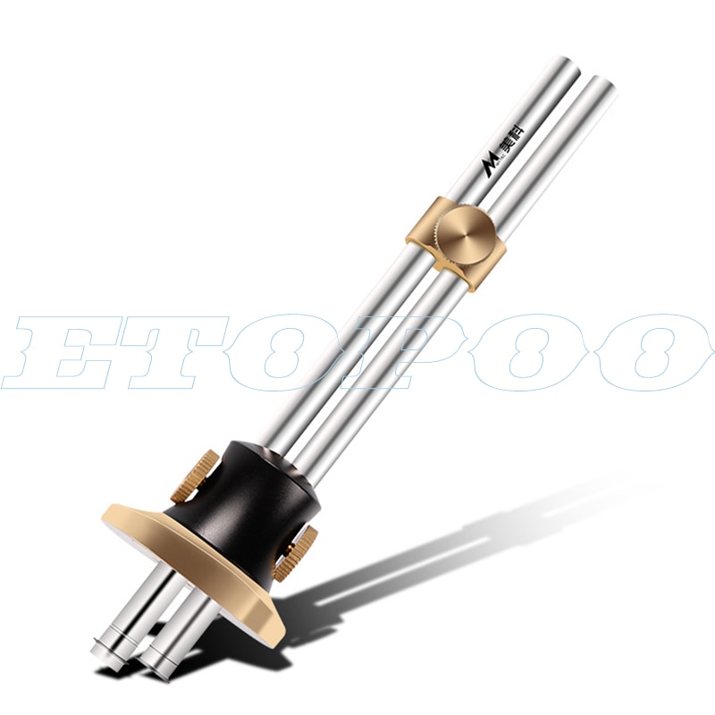 Wheel Marking Gauge Woodworking Scriber Ink Duct Automatic Scriber Tool European stainless steel double Head Mortise Gauge: typeA