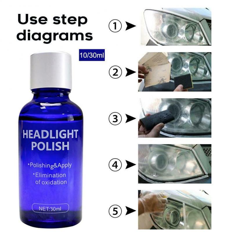 10ML/30ML Auto Scheinwerfer Flüssigkeit Reparatur Mittel Keramik Mantel Super Hydrophoben Glas Polieren Beschichtung Flüssigkeit Reparatur Werkzeug