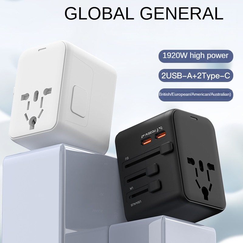 El enchufe adaptador universal GAN de 35 W es un convertidor de enchufe de viaje multifuncional que se puede utilizar en múltiples formas