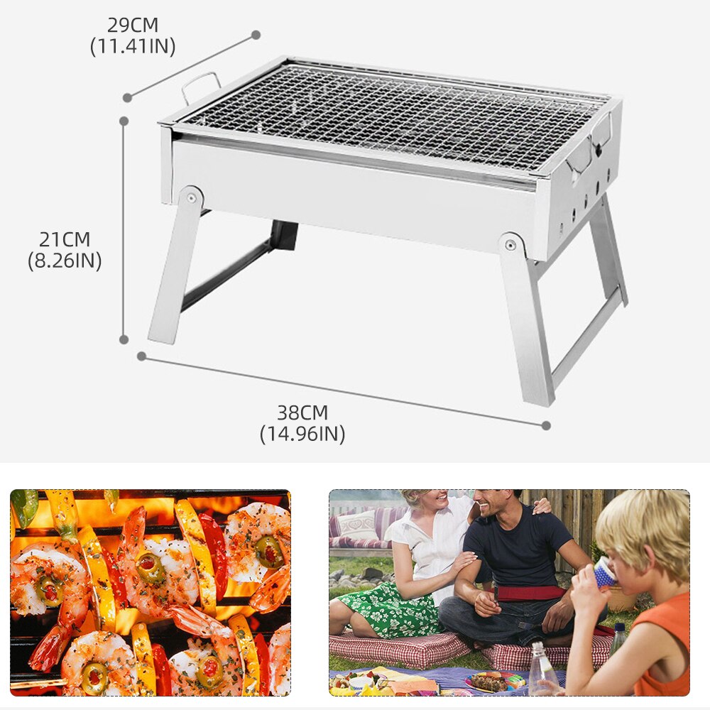 Edelstahl Herd Klapp Toaster Outdoor Toaster BBQ Grill Toast Fach Picknick Kochen Werkzeuge Wandern Holzkohle Camping Grill