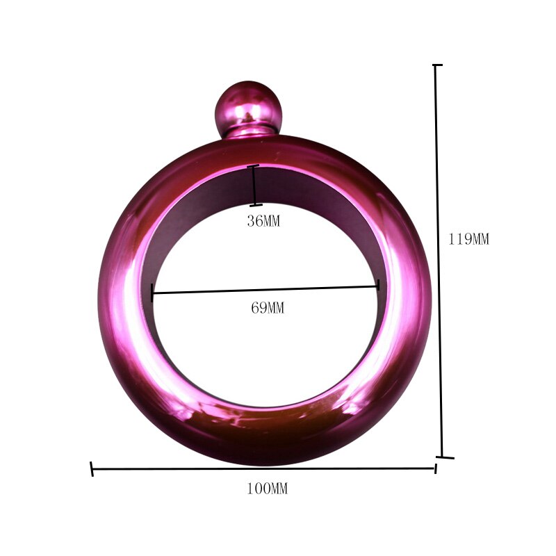 Portable hanche fiole entonnoir Bracelet cruche 3.5oz vin mélangé bouteille alcool Bracelet en acier inoxydable Camping Flagons Drinkware approvisionnement
