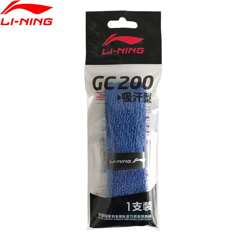 Li-Ning Badminton Overgrip GC200 Katoen Professionele 1 Stuk Voering Li Ning Accessoire Sport Apparatuur AYQM012