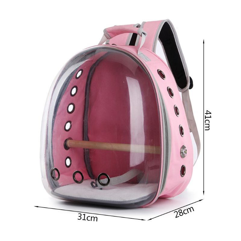 Astronaut Space Capsule Pet Parrot Carrier Birds Breathable Car Bike Window Bubble Travel Carry Bag Transparent Backpack