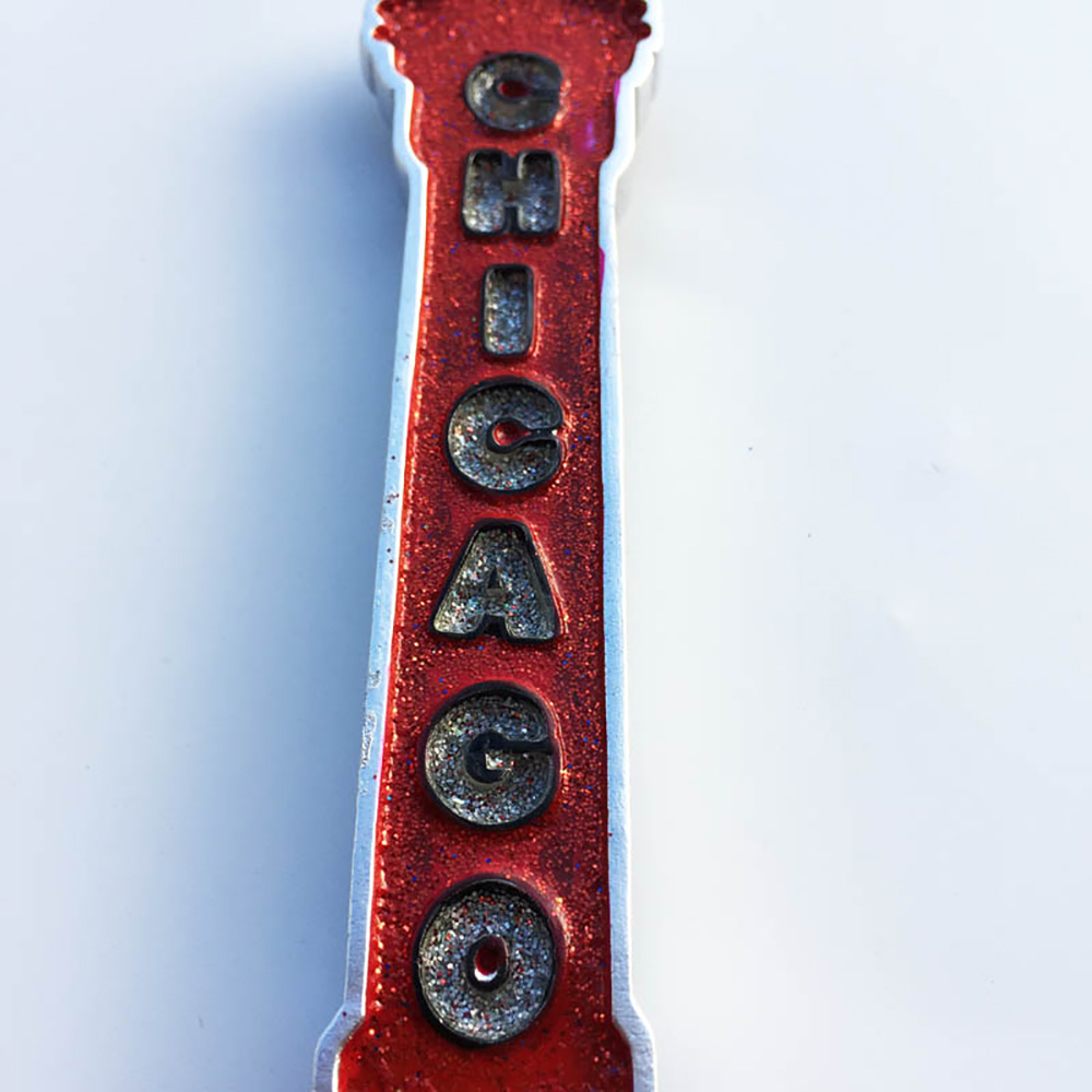 Lychee American Chicago Refrigerator Magnetic Sticker Fridge Magnet Modern Home Kitchen Decoration