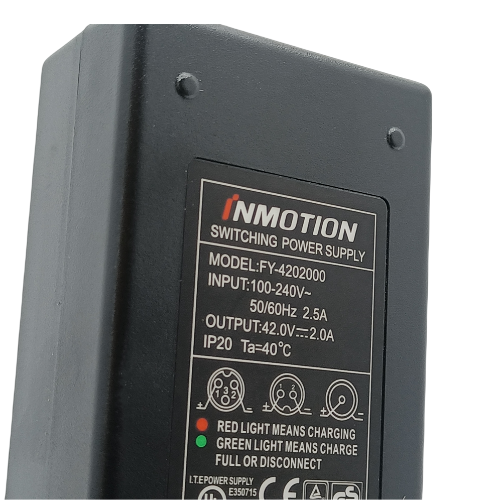Cargador de batería Original para bicicleta eléctrica, piezas de repuesto para Inmotion P1, P1F, P1D, P2, L8, patinete, 42V, 2.0A