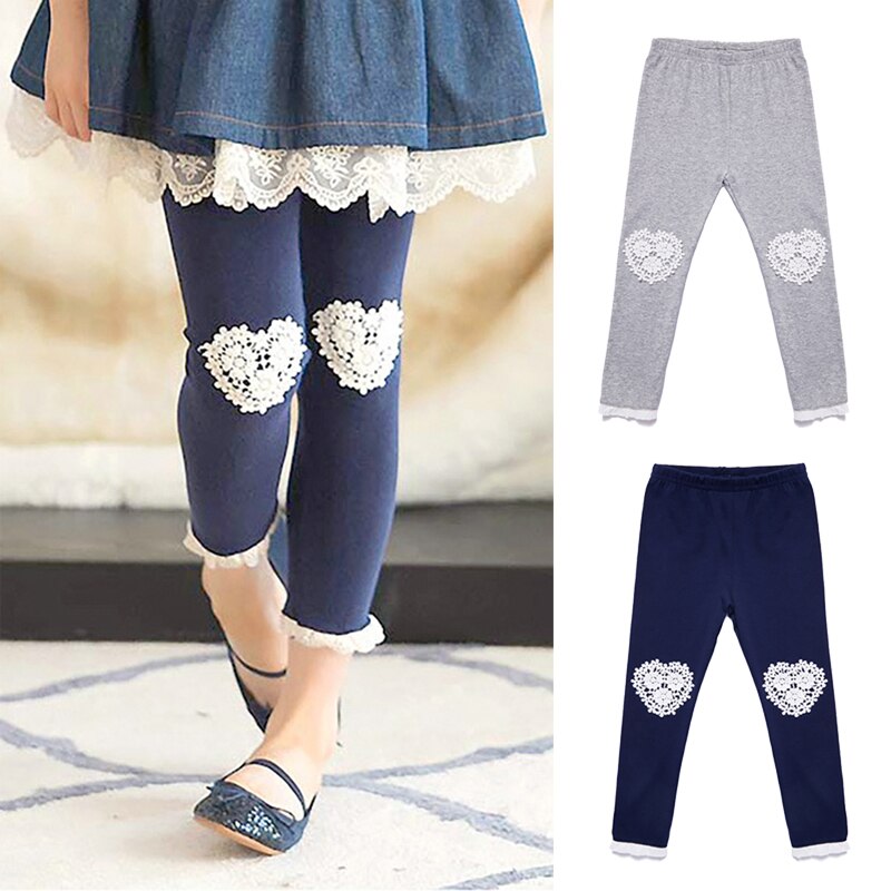 Mallas de encaje para niña, Leggings de amor para niño, primavera y otoño, pantalones de algodón para niña, mallas ajustadas para niño, ropa
