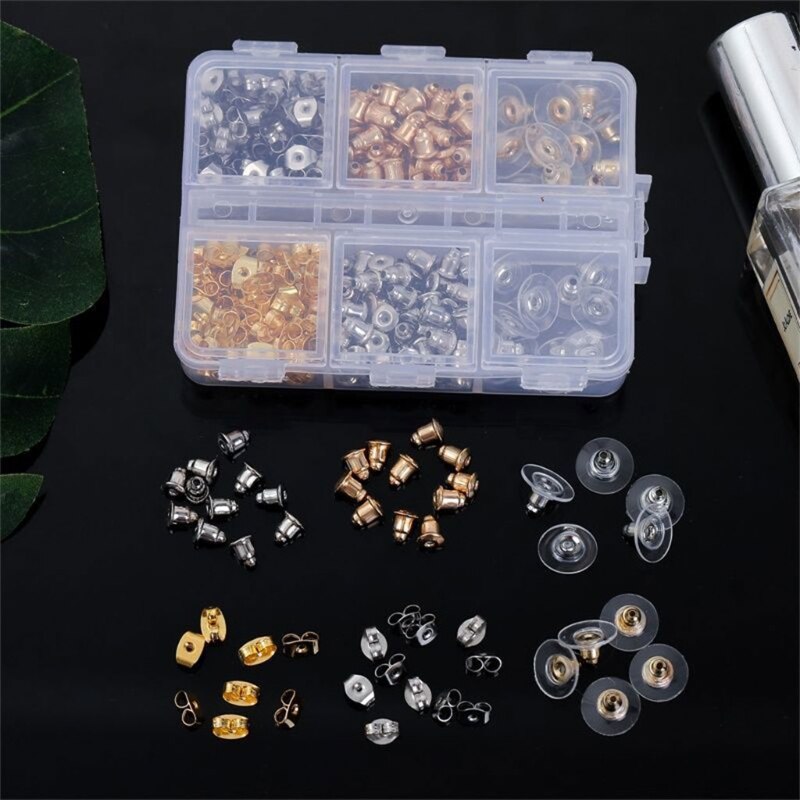 130Pcs orecchini in oro argento montanti orecchini a perno con schienali fai da te risultati per la fabbricazione di gioielli in pelle con perle di argilla