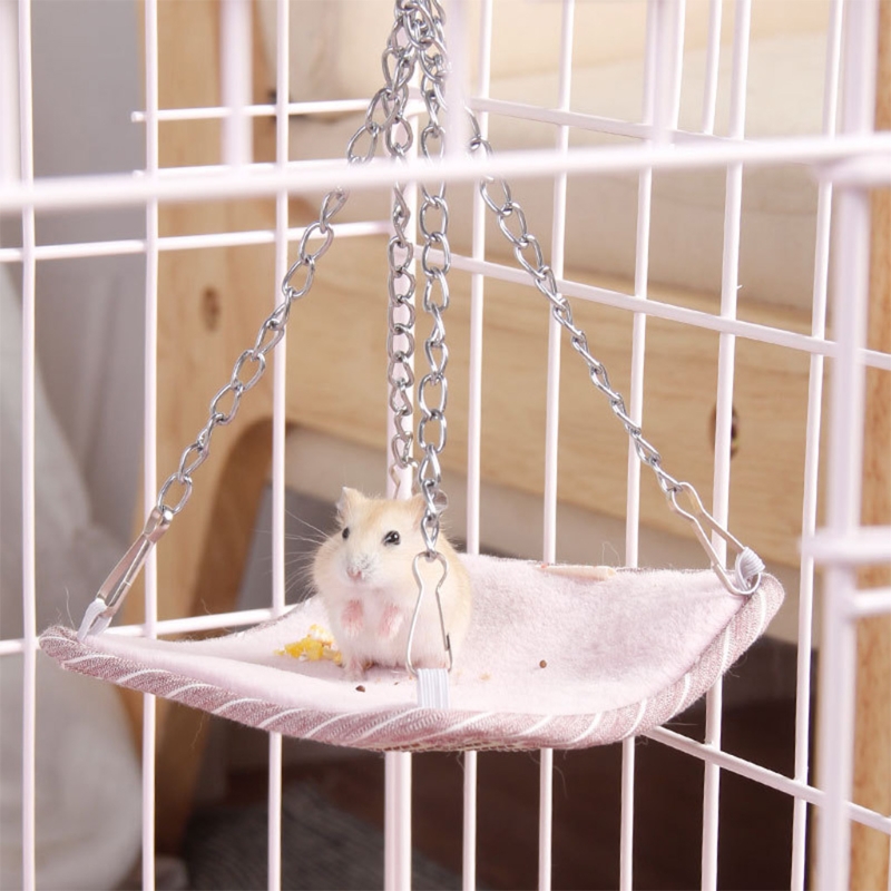 Kleine Haustier Hängematte Hamster Platz KäFeige Haus Mini Hängen Vogel Nest Bett für Nagetier Papageien L69B