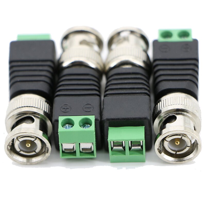 10 stk bnc kontakter til ahd kamera cvi kamera tvi kamera cctv kamera koaksial/katt 5/ katt 6 kabler