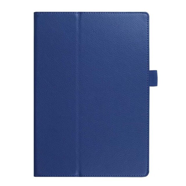 Folding Folio PU Leather Case for Lenovo Tab E10 TB-X104F Release Tablet Stand Cover for Lenovo E10 10.1 inch case+film+pen: navy