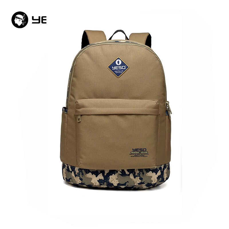 YESO Neue Schule Rucksack Große Kapazität Taschen Für Frauen Adrette Zurück Zu Schule Rucksack Wasserdichte Oxford Rucksack Männer: dunkel khaki