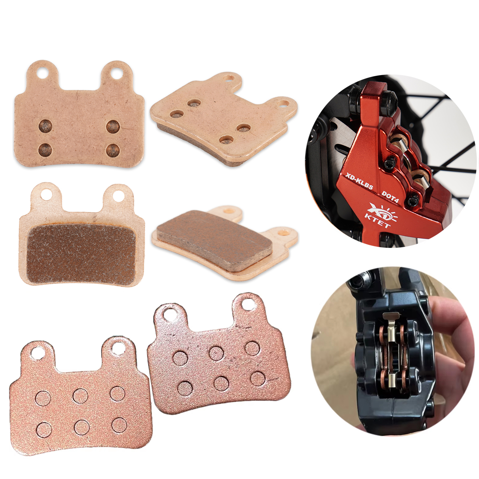 Pastillas de freno hidráulicas para bicicletas eléctricas Pastillas de freno semimetálicas para piezas de bicicletas eléctricas Pastillas de freno resistentes al desgaste y duraderas Disco