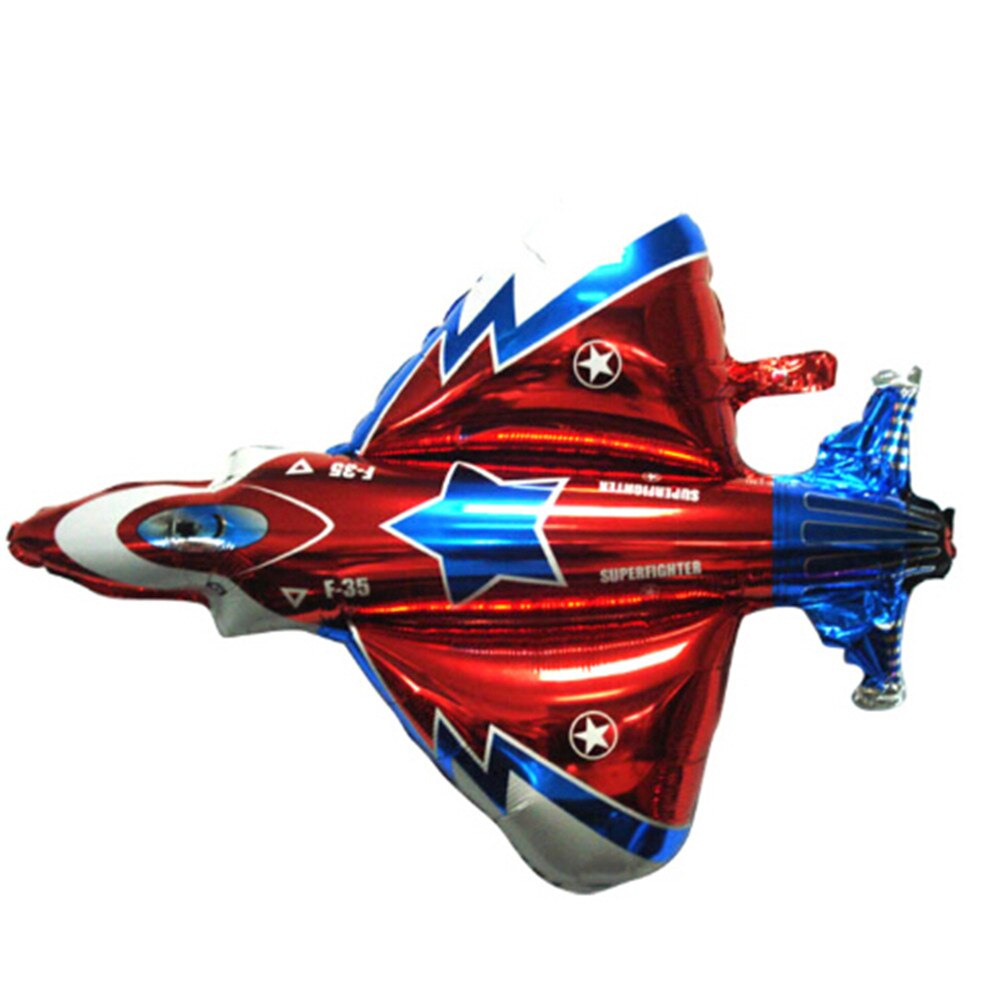 Inflatable Aircraft Cartoon Plane Ballons Inflatable Foil Fighter Plane Balloons For Baby Boy Shower Kids Birthday Party Decor