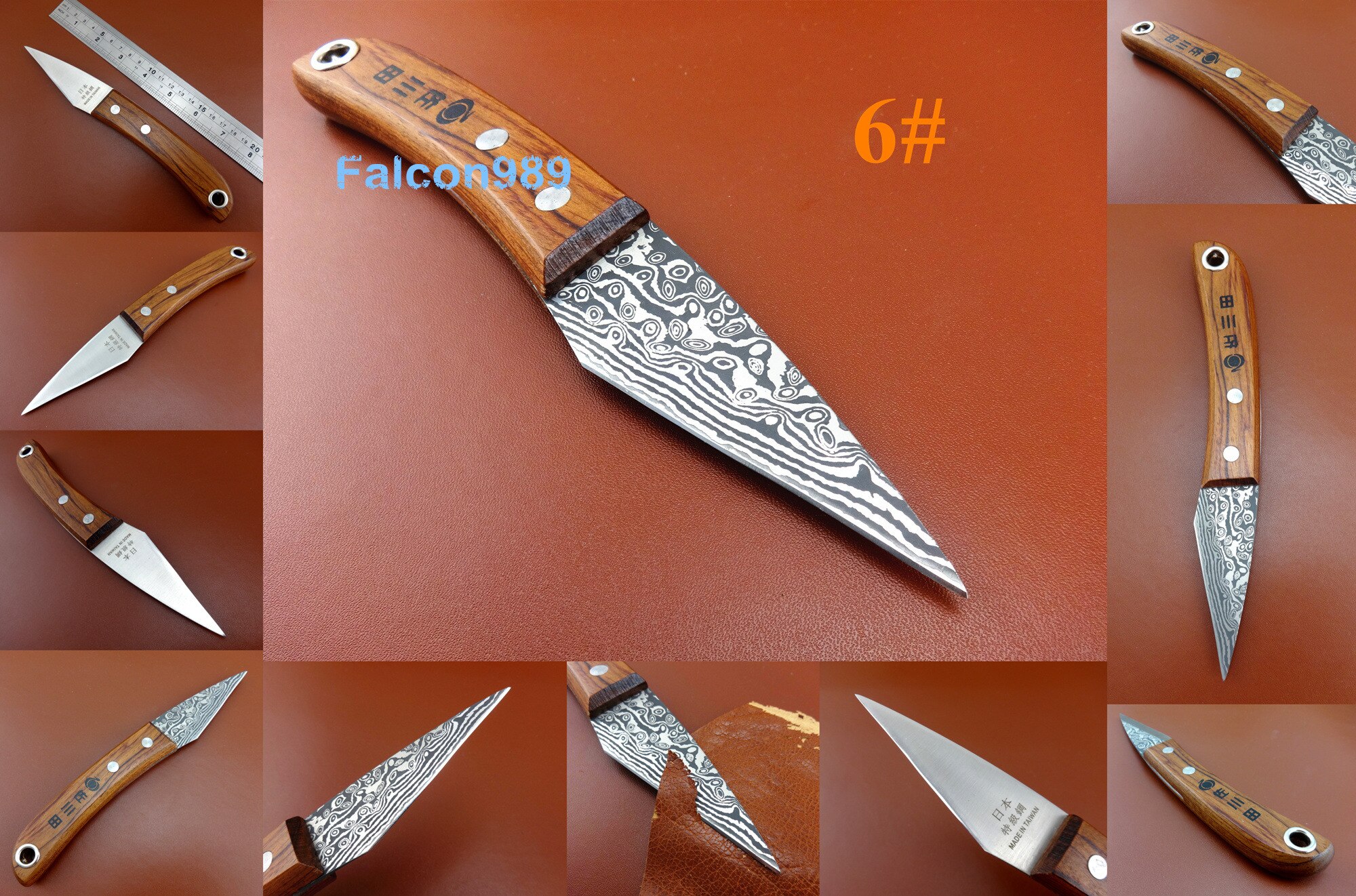 16kinds Leather Craft Heavy Duty Utility Skiving Carving Cutting Cutter Knife Tool - Edger Creaser Groover Skiver Beveler Slicke