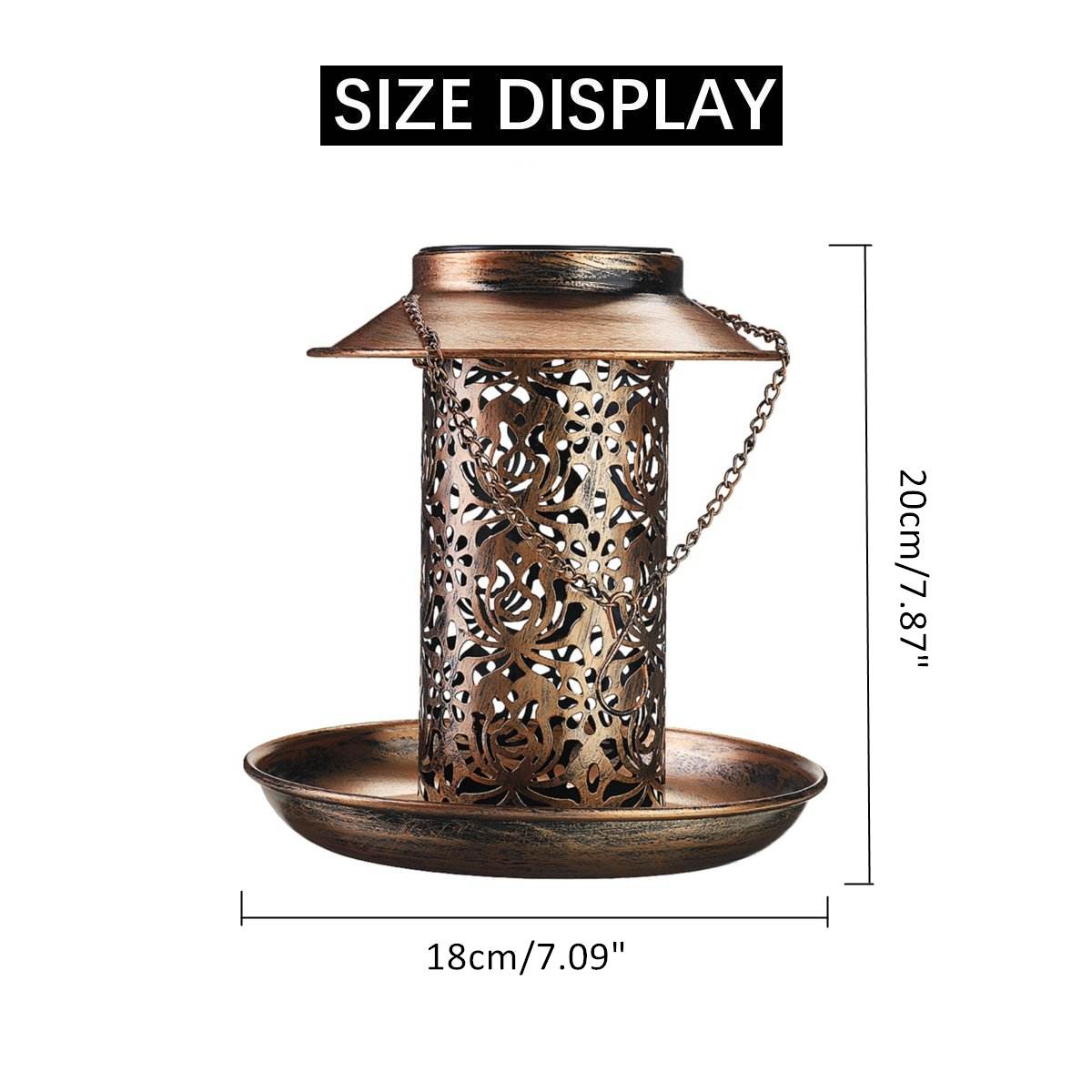 Zonne-energie Vogel Feeder Waterdichte Tuin Opknoping Pathway Solar Licht Balkon Tuin Decoratie Outdoor Vogel Voeden Station