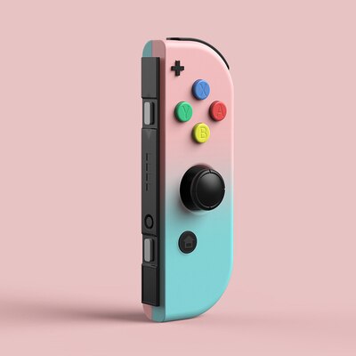 Gradient Color Housing Shell Case Cover for Nintendo Switch NS Console Controller Housing Nintend Switch Joy-Con Replace Cases: Pink Green R