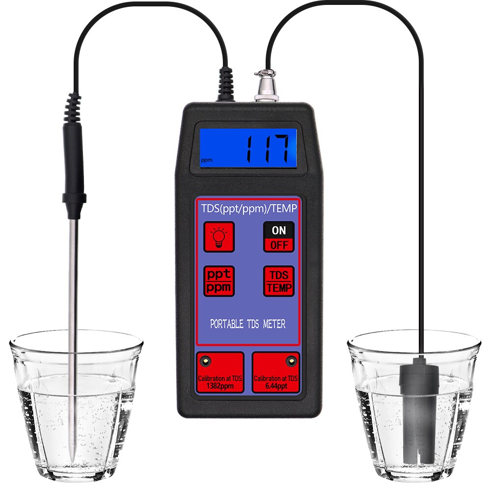 2 in 1 TDS TEMP Meter Tester TDS-8426 Water Tester Waterproof TDS Temperature Meter drink water Measurement Tool 50%off