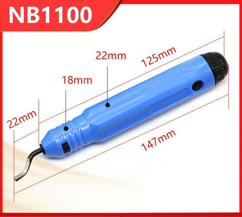 Håndtag til nb1100 plast-grater med 10pc bs1010 blade håndafgratningsværktøj
