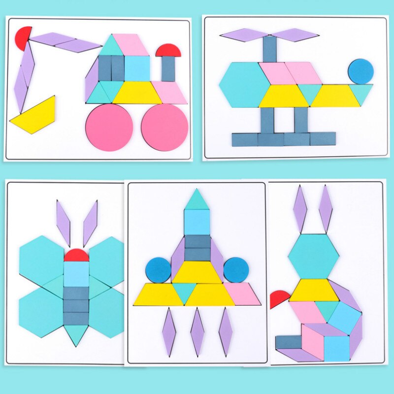 Multifunctionele Puzzel Magnetische Puzzel Tangram Spel Leren Educatief Tekentafel Games Speelgoed Cadeau Voor Kinderen