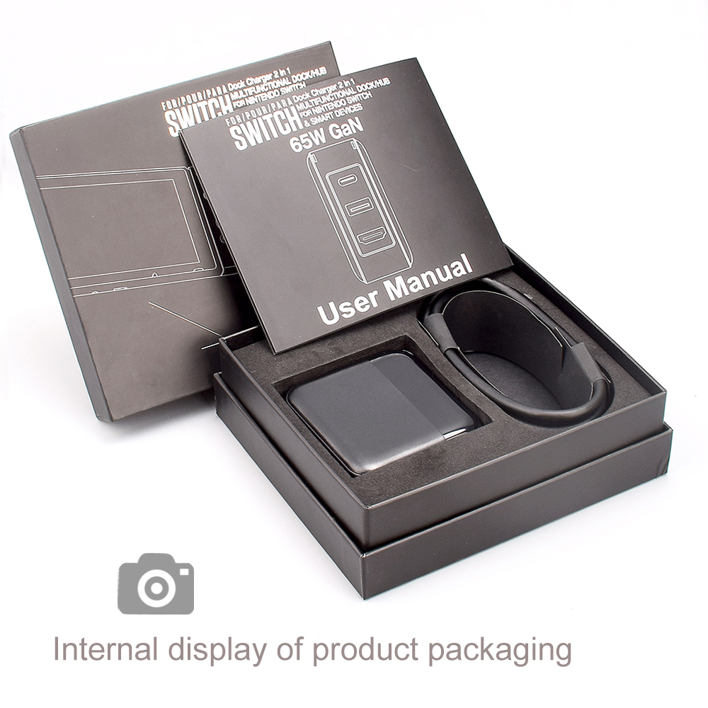 65w multifunktionale 3.0- usb-ladestationen mit typ-c-pc-adapter und hd-tv-konverter für nintendo switch, smartphones und ipads