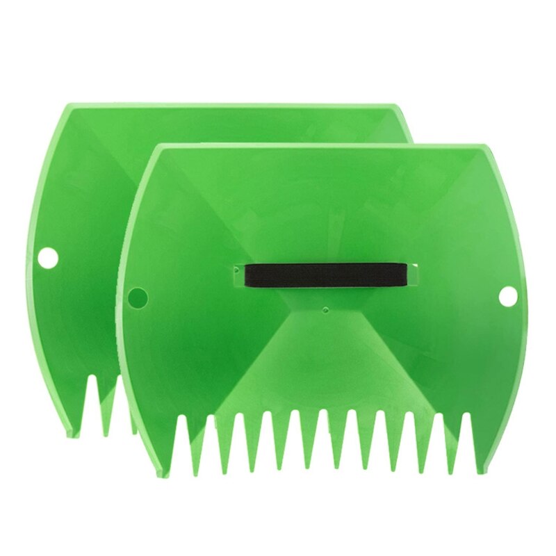 2Pcs Leaf Hand Rakes Leaves Collector Plastic Garden Scoop for Picking Up Leaves