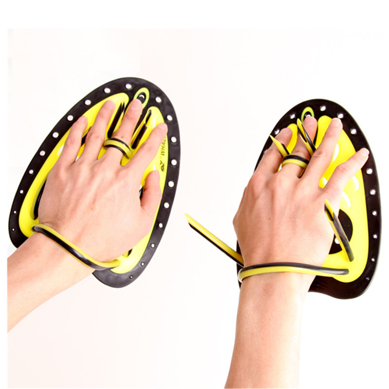 Gozluk justerbar silikon hand simning trax paddlar fenor flipper simhud träning pool dykning neopren hand handskar padel aletas