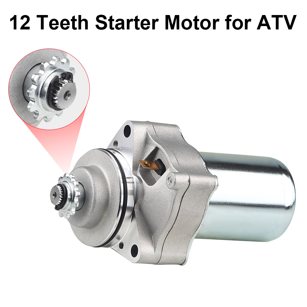 12V 3 Bout Starter Motorfiets Startmotor Elektrische Starter Voor Tao Tao 50cc 70cc 90cc 110cc 125cc 4 Wielers Atv Motor Starter