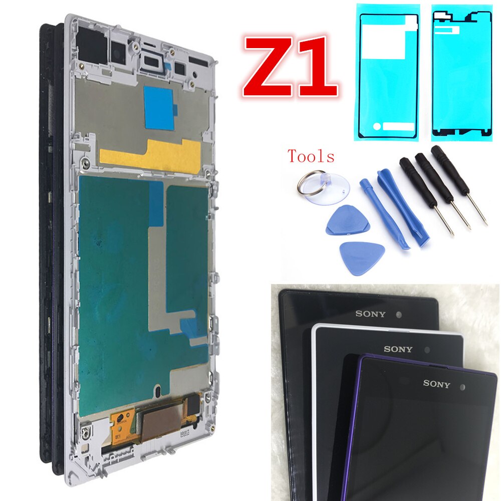 Pantalla táctil de 5,0 pulgadas para Sony Xperia Z1 L39 L39H C6902 C6903, montaje de Panel de cristal con Sensor digitalizador, 1920x1080