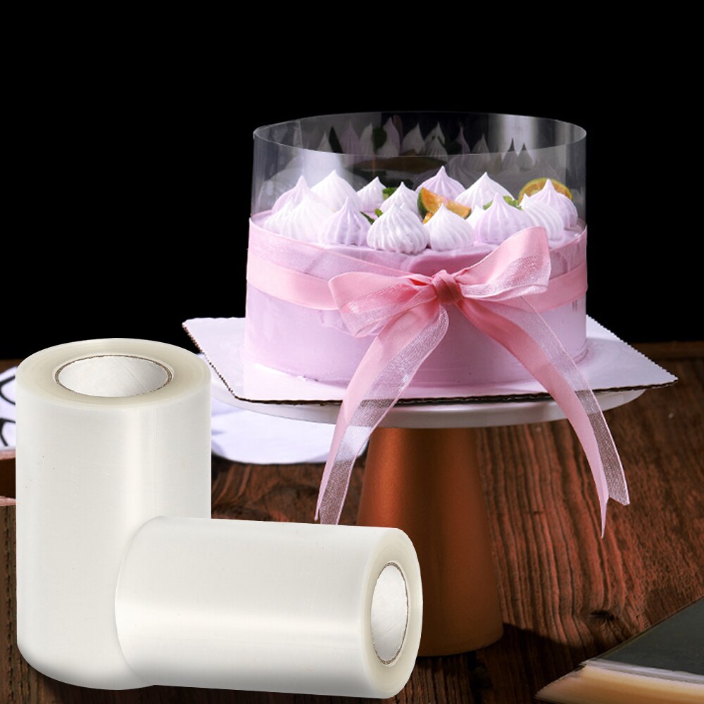 Transparent Cake Surround Film Kitchen Bakeware Acetate Film for Cake Decor Mousse Cake Sheets Surrounding Edge Diy Baking Tools