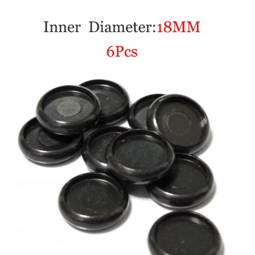 Löysä kirjasidonta levy musta muovinen pyöreä solki noin rulla sienireikä spira sisäkirjat toimistotarvikkeet: 6 kpl 18mm levyä