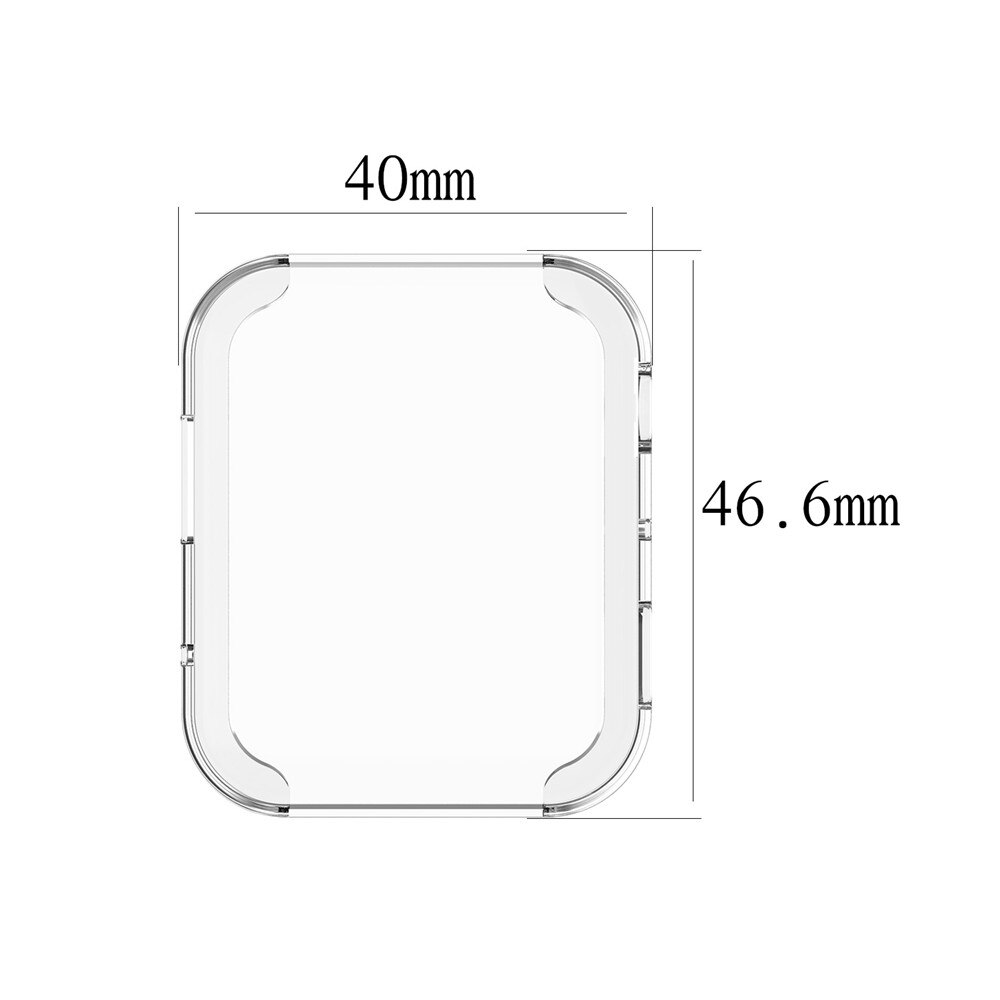 TPU Full surround protection Case For Xiaomi watch Transparent frame Protector Cover Bumper for Mi watch Protective accessories