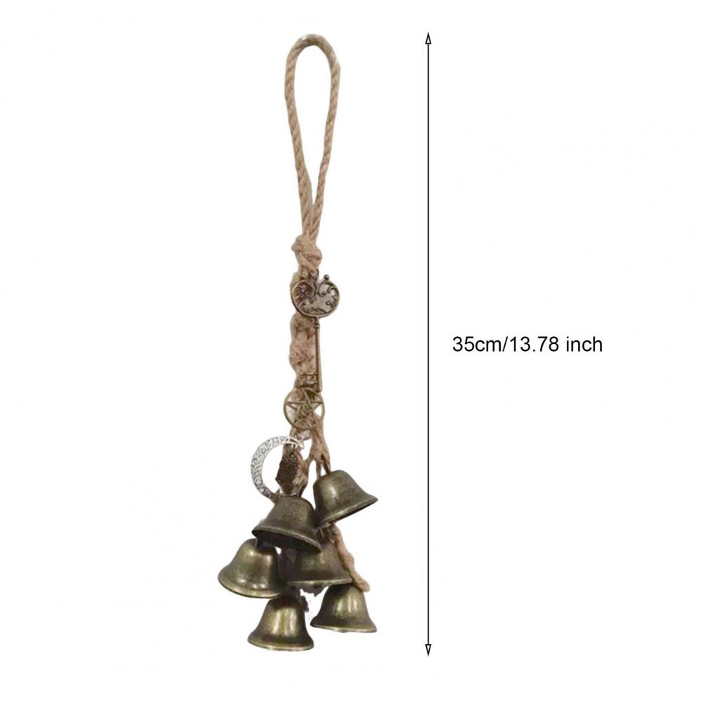 czarownica dzwony wisiorek drzwi pokrętło metal wiszące Wicca dzwony Wiccan magia wiatr dzwonki dla Dom dekoracje czary Wicca kieszonkowe dzieci