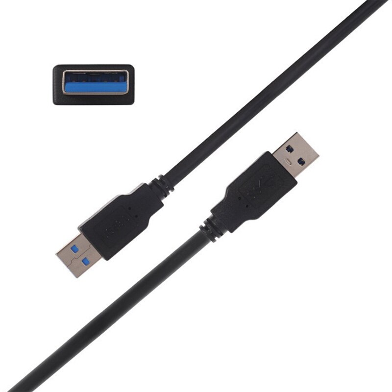 -Dual USB3.0 USB2.0 Male To Female Flush Mount Panel Dashboard Cable Shielded For Car Motorcycle