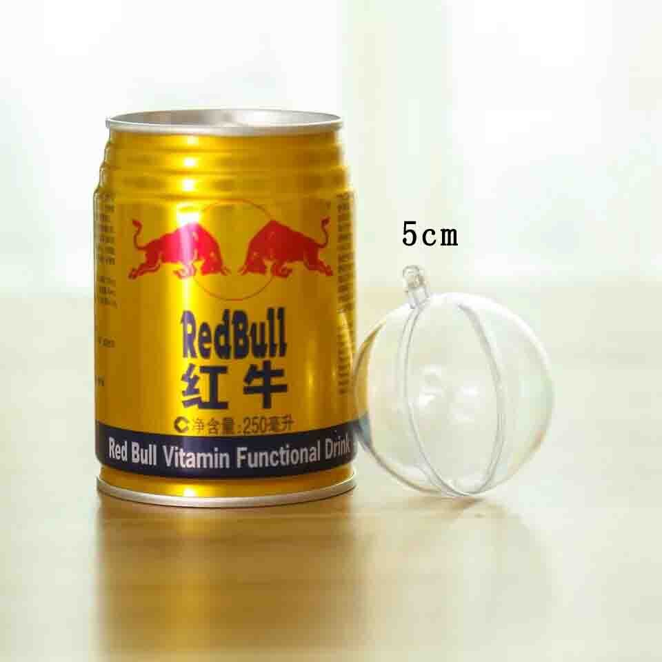 1pc 5cm acrílico transparente bola balón de plástico transparente para la boda caja de dulces bolsa para de favor de año árbol de Navidad Decoración