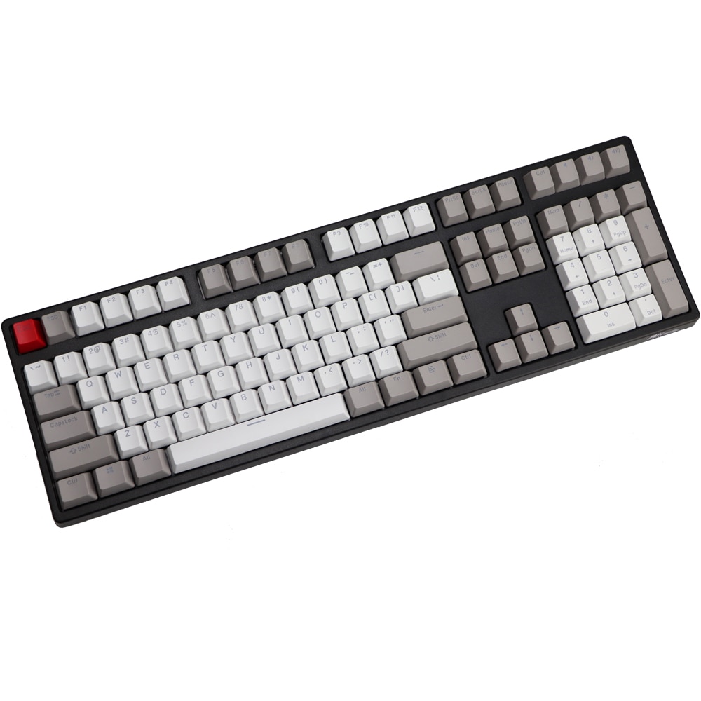 Retro Gray pbt Double Shot keycap oem Backlit Keycaps for Mechanical Keyboards 87 tkl 104 108 ansi Key caps