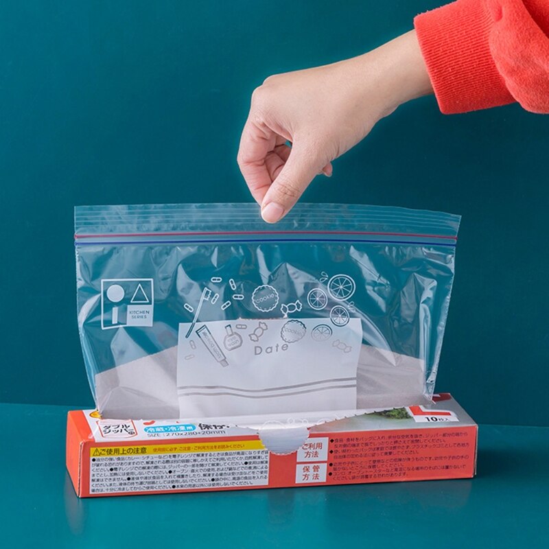 Bag Zip Lock Plastic Bags Sealing Bag Transparent PE Poly Bags Fresh Storage Food Envelope Bag Reusable Zip Bag