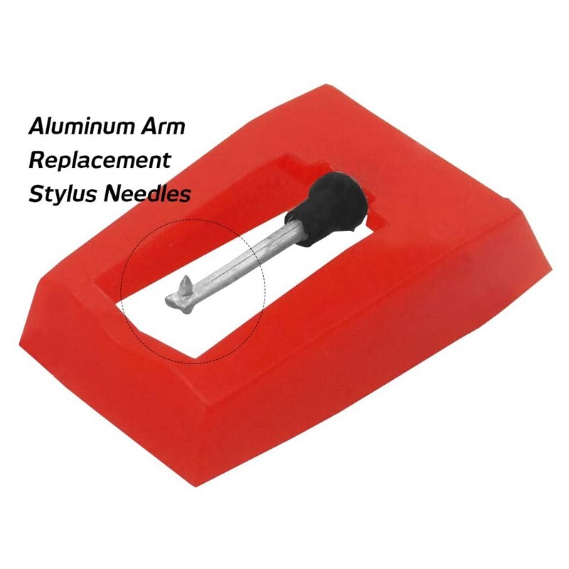 Vinyl Turntable Stylus Cartridge Met Universele Vervanging Stylus, 1 Draaitafel Phono Cartridge En 1 Lp Phono Stylus